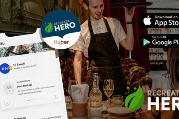 Het online leerplatform RecreatieHero heeft nu ook een App