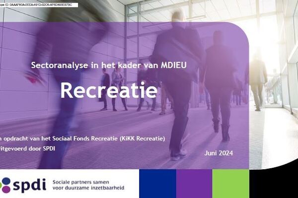 Sectoranalyse Recreatie duurzame inzetbaarheid